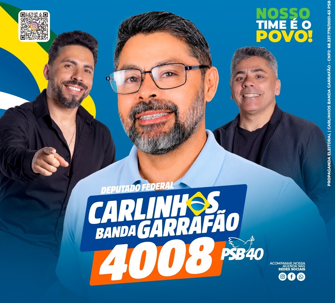 Carlinhos Banda Garrafão, candidato a Deputado Federal pelo Paraná, número 4008, com os apoiadores